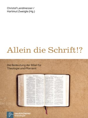cover image of Allein die Schrift!?
